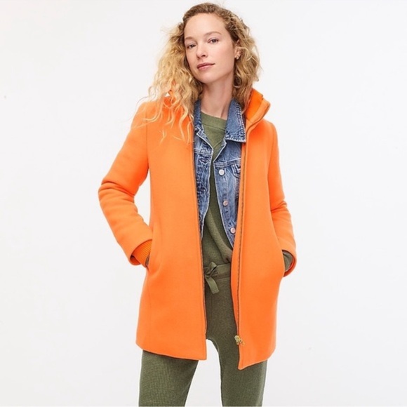 J. Crew Jackets & Blazers - J. Crew Orange Lodge Wool 00p Coat Jacket